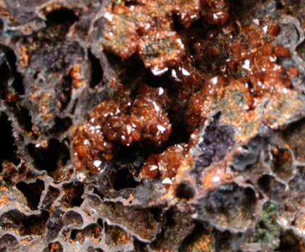 Jarosite in Limonite from Mammoth Mine, Tintic District, Juab County, Utah