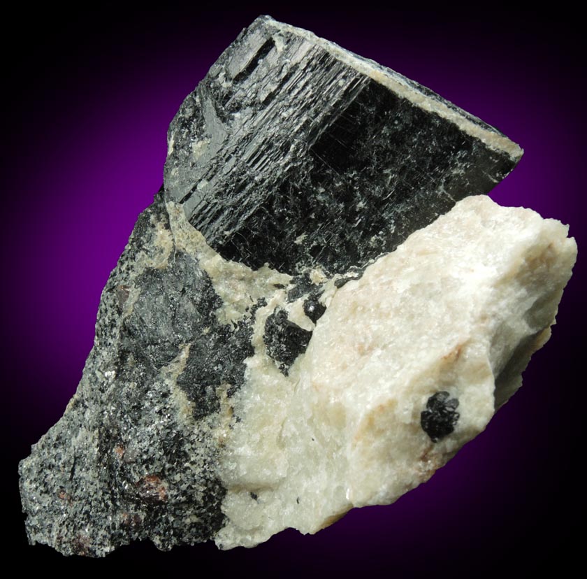Schorl Tourmaline from Harlem Meer, in the northeast corner of Central Park, New York City, New York County, New York