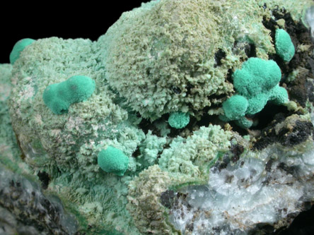 Malachite, Chrysocolla, Tenorite from Durango, Mexico
