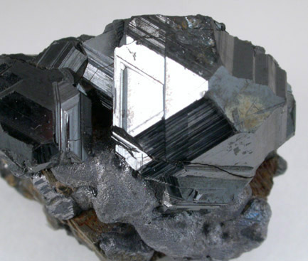 Sphalerite on Galena from Naica District, Saucillo, Chihuahua, Mexico