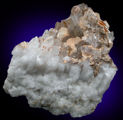 Quartz with Calcite from Raymond, Rockingham County, New Hampshire