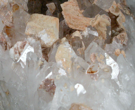 Quartz with Calcite from Raymond, Rockingham County, New Hampshire