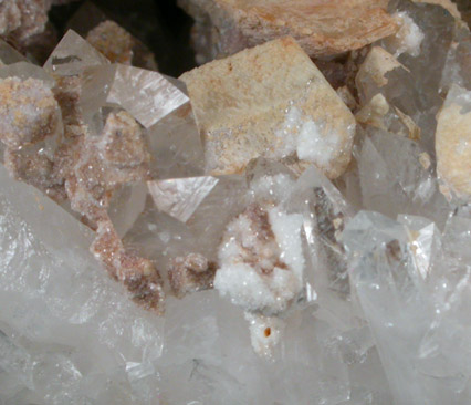 Quartz with Calcite from Raymond, Rockingham County, New Hampshire