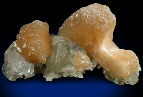 Stilbite, Calcite, Datolite from New Street Quarry, Paterson, Passaic County, New Jersey