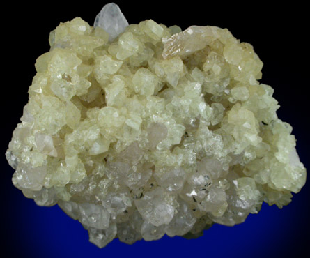 Datolite, Calcite, Stilbite from Erie Railroad Cut (1909), Bergen Hill, Hudson County, New Jersey