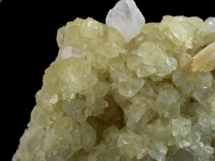 Datolite, Calcite, Stilbite from Erie Railroad Cut (1909), Bergen Hill, Hudson County, New Jersey