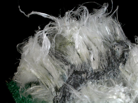 Clinochrysotile from Belvidere Mountain Quarries, Lowell (commonly called Eden Mills), Orleans County, Vermont