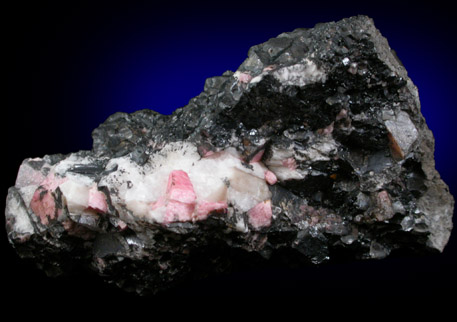 Rhodonite with Franklinite from Franklin Mining District, Sussex County, New Jersey (Type Locality for Franklinite)