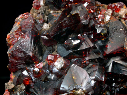 Sphalerite var. Ruby Jack from Tri-State Lead-Zinc Mining District, near Joplin, Jasper County, Missouri