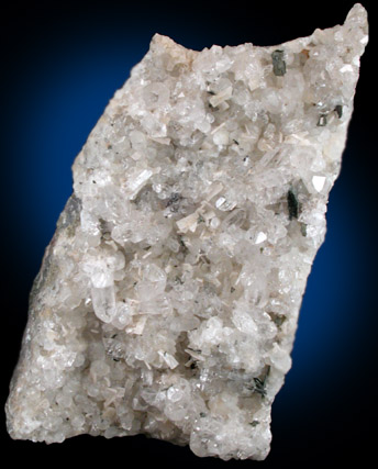 Babingtonite on Quartz from New Street Quarry, Paterson, Passaic County, New Jersey