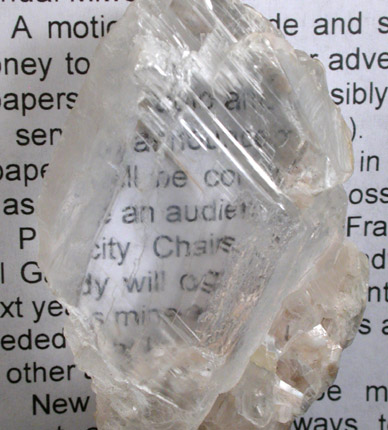 Gypsum var. Selenite from Lockport, Niagara County, New York