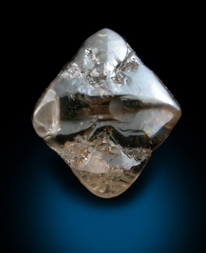 Diamond (3.33 carat brown octahedral crystal) from Argyle Mine, Kimberley, Western Australia, Australia