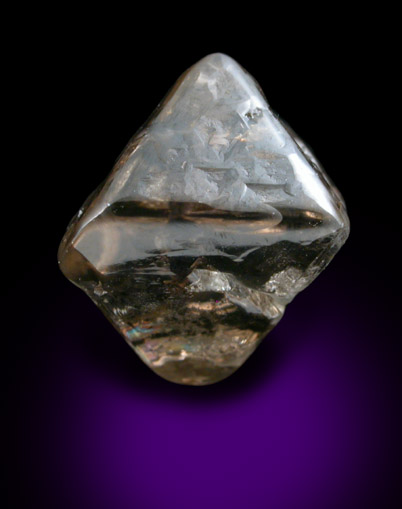 Diamond (5.41 carat brown octahedral crystal) from Argyle Mine, Kimberley, Western Australia, Australia