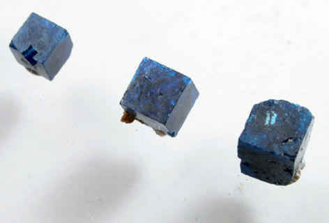 Boleite - set of seven crystals from Amelia Mine, Boleo District, near Santa Rosalia, Baja California Sur, Mexico (Type Locality for Boleite)