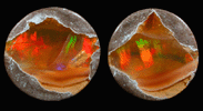 Opal - two matched nodule halves from near Mezezo, Shewa (also Shoa or Showa) Plateau, Amhara, Ethiopia