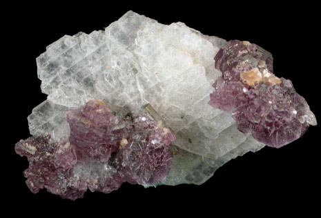 Lepidolite on Albite from Aqua Boa, Minas Gerais, Brazil