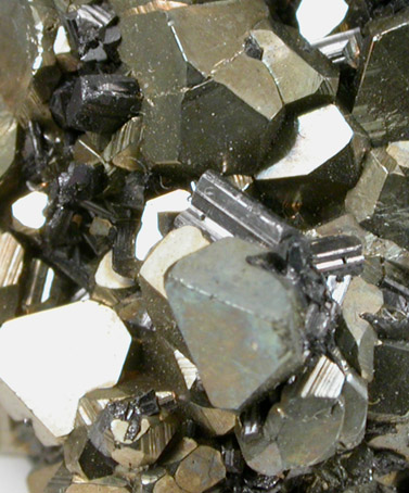 Enargite on Pyrite from Leonard Mine, Butte Mining District, Summit Valley, Silver Bow County, Montana