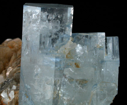 Beryl var. Aquamarine with moveable bubble inclusions from Pech, Kunar Province, Afghanistan