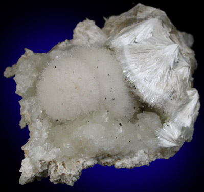 Pectolite, Datolite, Chamosite from Millington Quarry, Bernards Township, Somerset County, New Jersey