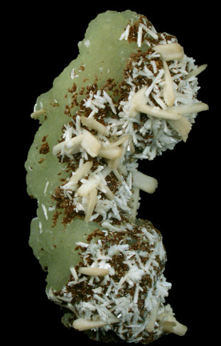 Prehnite, Stilbite, Laumontite from Prospect Park Quarry, Prospect Park, Passaic County, New Jersey