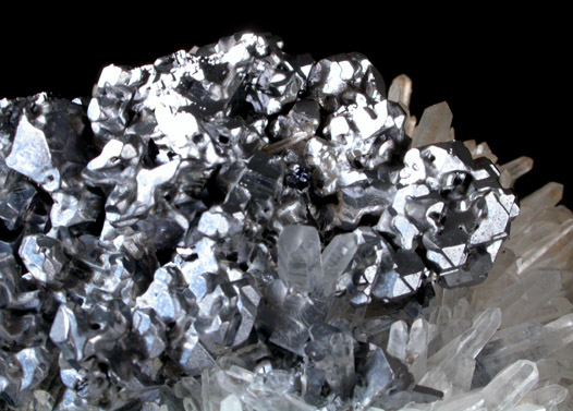 Galena on Quartz from Madan District, Rhodope Mountains, Bulgaria