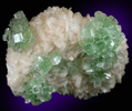 Apophyllite on Stilbite from Momin Akhada, near Rahuri, 50 km north of Ahmednagar, Maharashtra, India (Type Locality for Collected ca. 2001)