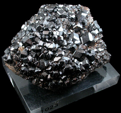 Andradite var. Melanite Garnet from Korshunovskoye Deposit, Irkutskaya Oblast, Russia