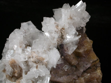 Barite on Fluorite from Minerva #1 Mine, Cave-in-Rock District, Hardin County, Illinois