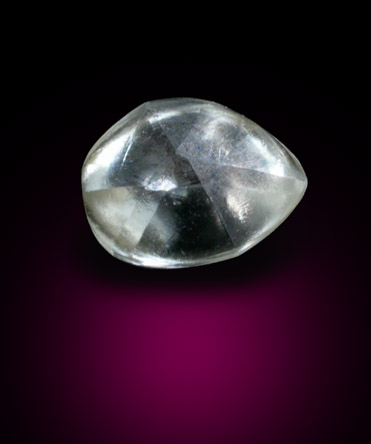 Diamond (0.44 carat flattened crystal) from Ippy, northeast of Banghi (Bangui), Central African Republic