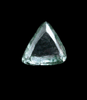 Diamond (0.23 carat green macle, twinned crystal) from Guaniamo, Bolivar Province, Venezuela