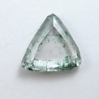 Diamond (0.23 carat green macle, twinned crystal) from Guaniamo, Bolivar Province, Venezuela