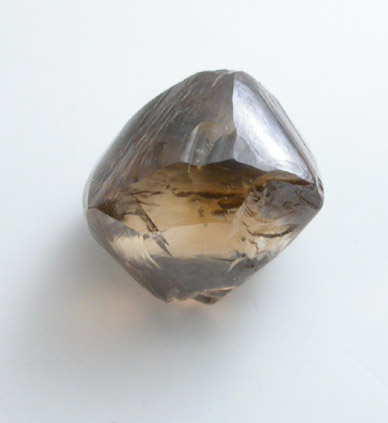 Diamond (1.67 carat brown octahedral crystal) from Orapa Mine, south of the Makgadikgadi Pans, Botswana