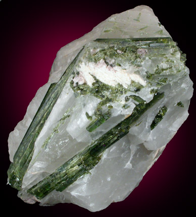 Elbaite Tourmaline in Quartz from Minas Gerais, Brazil