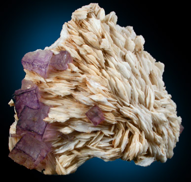 Barite with Fluorite from Caldwell Stone Quarry, Danville, Boyle County, Kentucky