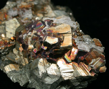 Pyrite with Quartz from Butte Mining District, Summit Valley, Silver Bow County, Montana