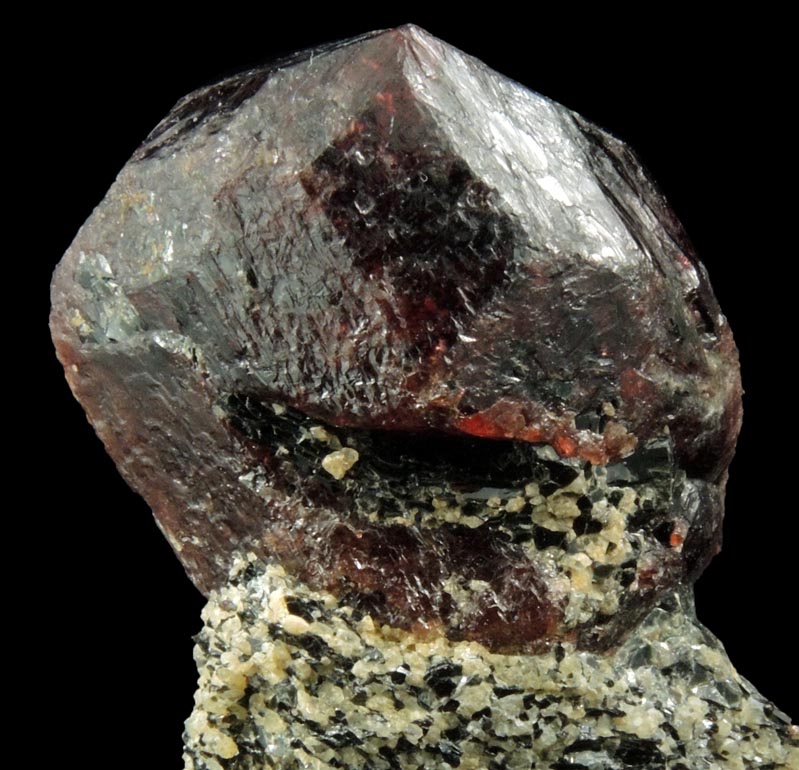 Almandine Garnet from 26th Street at Sixth Avenue Subway Excavation, Manhattan Island, New York City, New York County, New York