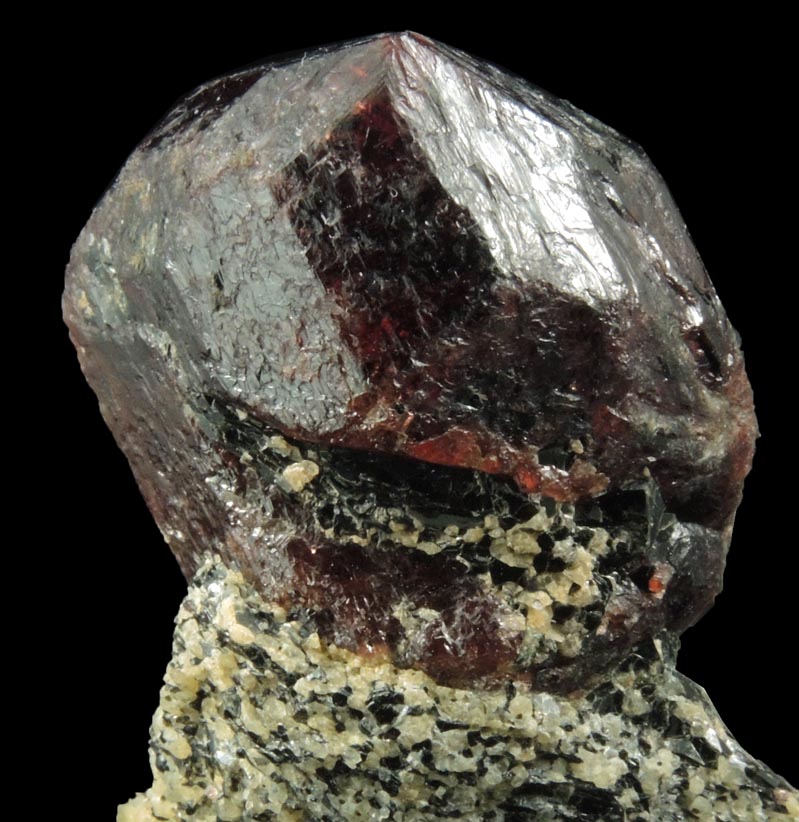 Almandine Garnet from 26th Street at Sixth Avenue Subway Excavation, Manhattan Island, New York City, New York County, New York