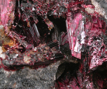 Erythrite in Skutterudite from Bou Azzer District, Anti-Atlas Mountains, Tazenakht, Ouarzazate, Morocco (Type Locality for Erythrite)