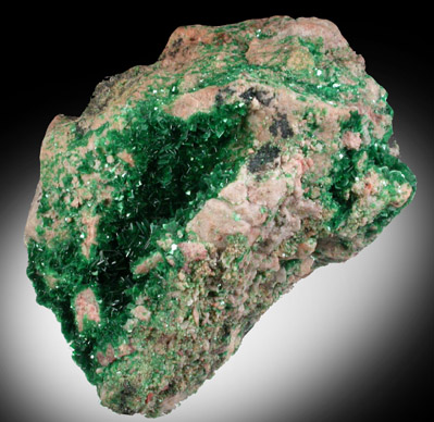 Torbernite from Shinkolobwe Mine, 22 km WSW of Likasi, Katanga Copperbelt, Haut-Katanga Province, Democratic Republic of the Congo