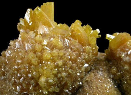 Pyromorphite from Bunker Hill Mine, Coeur d'Alene District, Shoshone County, Idaho