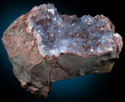 Fluorite on Hematite from Florence Mine, Egremont, Cumbria, England