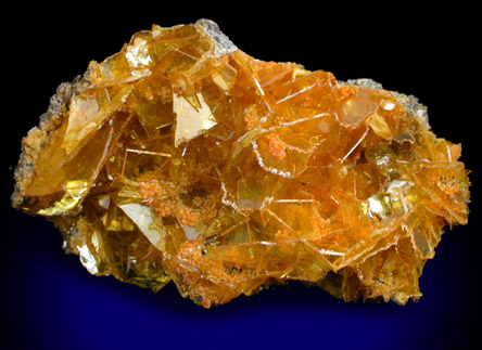 Wulfenite with Mimetite from San Francisco Mine, Cerro Prieto, near Cucurpe, Sonora, Mexico