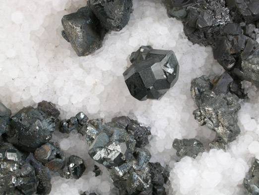 Tennantite-Tetrahedrite on Quartz from El Cobre Mine, Concepcion del Oro, Zacatecas, Mexico