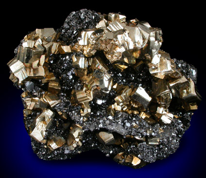 Pyrite and Sphalerite from Eagle Mine, Gilman District, Eagle County, Colorado