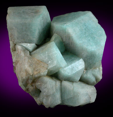 Microcline var. Amazonite from Crystal Peak area, 6.5 km northeast of Lake George, Park-Teller Counties, Colorado