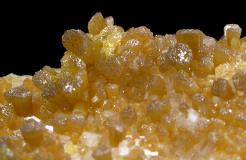 Mimetite on Calcite from Inglaterra Mine, Aquiles Serdn, Chihuahua, Mexico