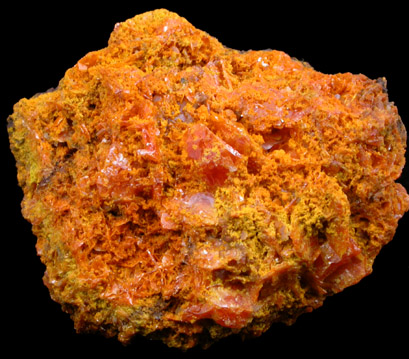 Wulfenite with Mimetite from (Organ Mountains?), (Dona Ana County?), New Mexico