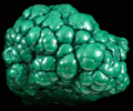 Malachite from Kolwezi Mining District, 240 km WNW of Lubumbashi, Katanga Copperbelt, Lualaba Province, Democratic Republic of the Congo