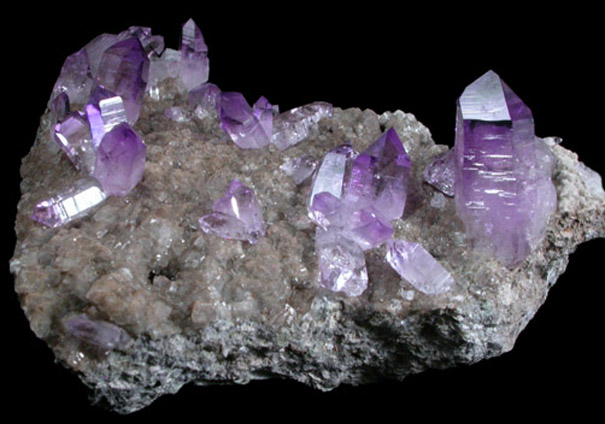 Quartz var. Amethyst from Piedra Parada, near Las Vigas, Tatatila, Veracruz, Mexico