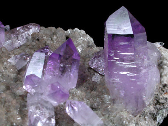 Quartz var. Amethyst from Piedra Parada, near Las Vigas, Tatatila, Veracruz, Mexico